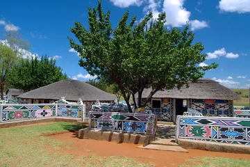 Cercles muraux Afrique du Sud ndebele-dorf