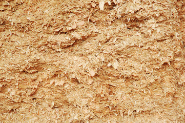 closeup wood shavings