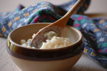 un bol de riz au lait