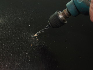 drill machine closeup