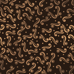 background gold on chocolate