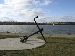 anchor with clouds