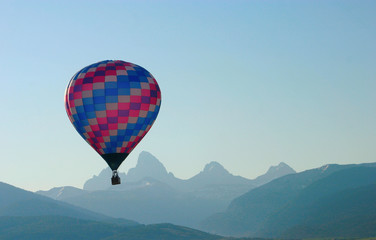 hot air balloon tetons