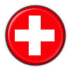 Obraz premium bottone bandiera svizzera - suisse flag