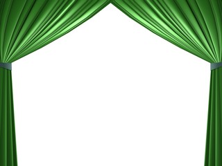 green curtains rideaux de scene détourage