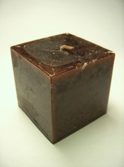 dark brown square candle