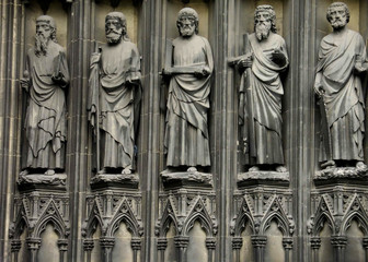 saints on church exterior