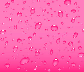 transparent water drops