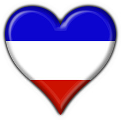 bottone cuore serbia - montenegro heart flag
