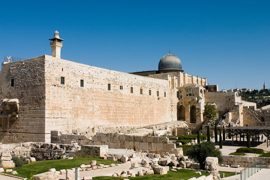 al aqsa mosque in old city of jerusalem, israel