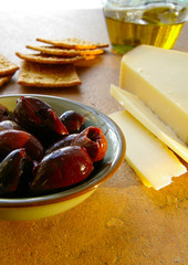 olives and cheese