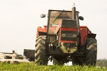 red tractor