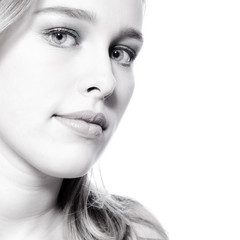 portrait in black and white