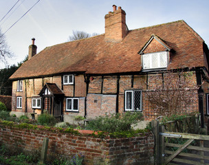 Fototapeta na wymiar medieval village house