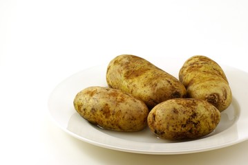 raw whole potatoes