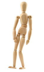 resigned man pure white background