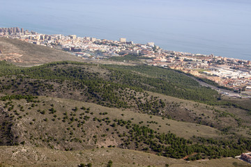 Obraz premium coastal scene of a city