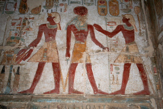 fresque - temple d'amada - lac nasser
