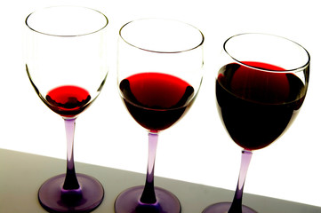 three glasses