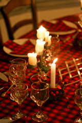 diner aux chandelles - table