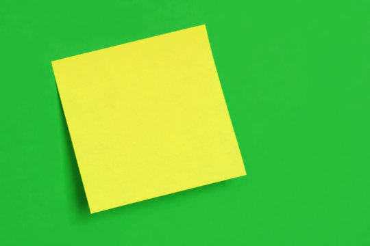 Postit Note On Green