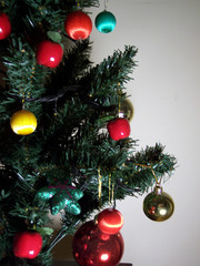 decorated xmas tree