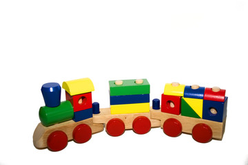 toy wood train - right