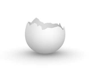 eggshell empty standalone