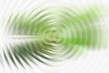 Obraz premium green rippled shape
