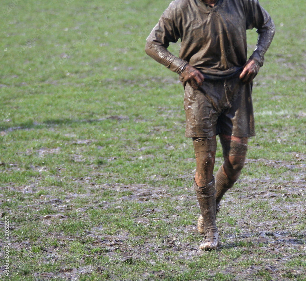 Wall mural rugby player