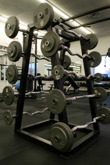 Fototapeta premium barbell rack