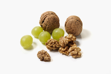 walnut and grapes