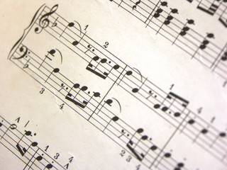 Obraz premium notenblatt
