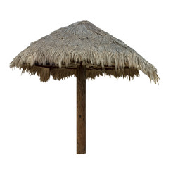 palapa, thatched umbrella - isolated