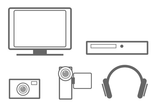 icons for video and audio