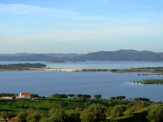 landscape of guadiana river