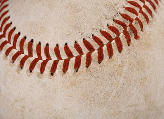 Fototapeta na wymiar dirty baseball