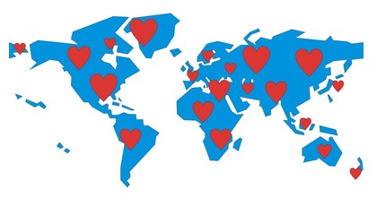 Obraz premium world of love