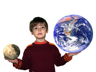 le monde dans les main