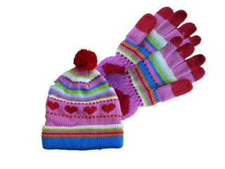 hat and gloves