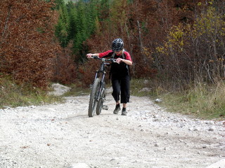 Fototapeta premium mountainbiken