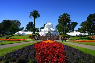 Foto op Canvas conservatory of flowers, san francisco © Chee-Onn Leong