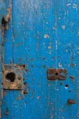 old blue door