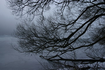 le lac en hivers
