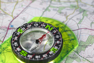 compass on map - 2055833