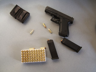 pistol and ammo