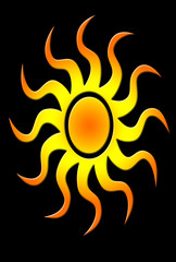 abstract sun