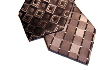 black and silver ties