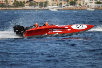 Foto op Plexiglas bateau de course © razorconcept