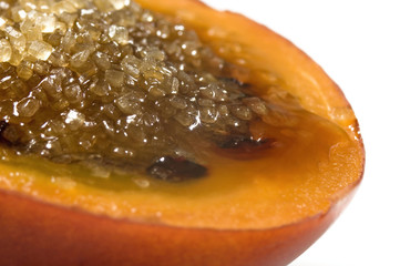 tropical fruit tamarillo with sugar